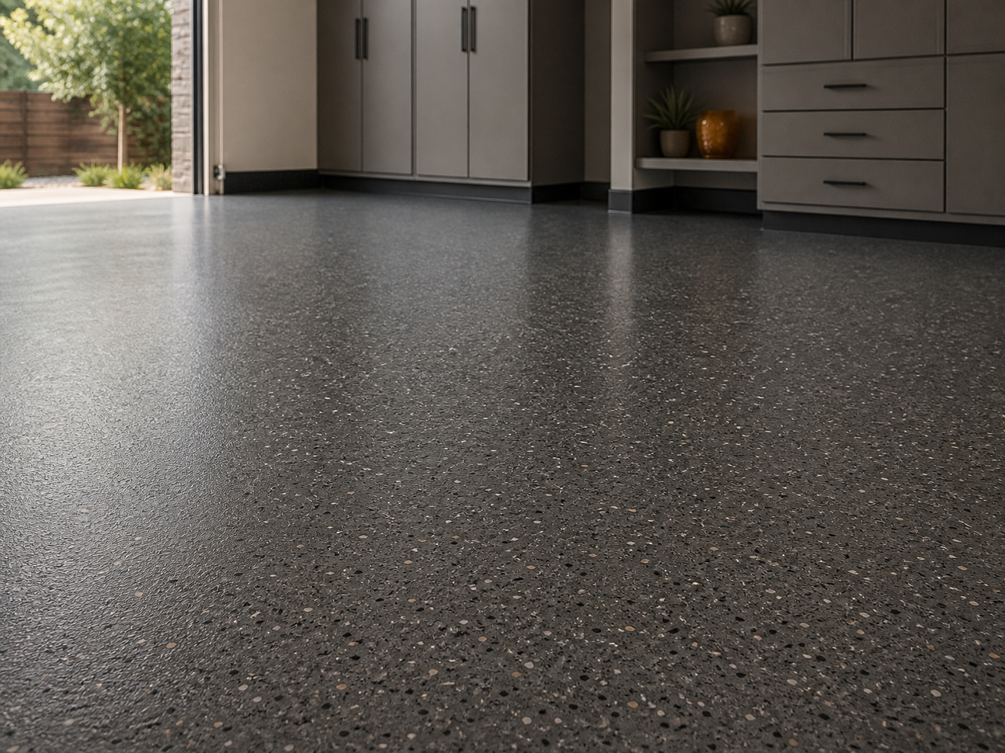 Epoxy flooring installed by Golden Shore Home Contractors