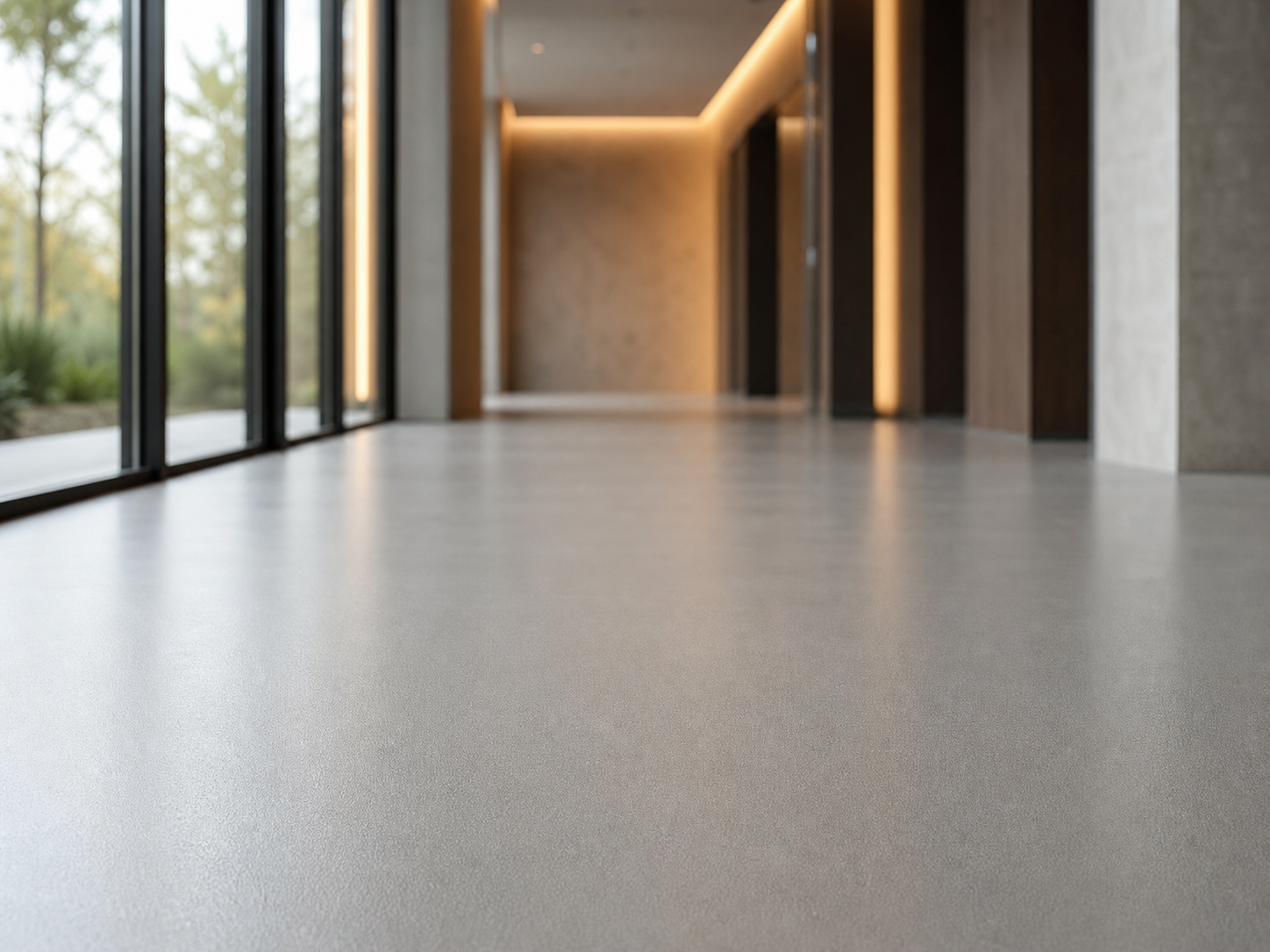 Polyurethane floor coating by Golden Shore Home Contractors