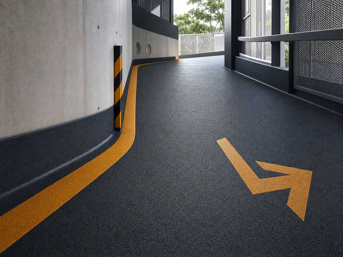 Anti-slip and decorative floor finish by Golden Shore Home Contractors